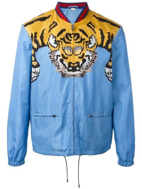 gucci jas met tijger|Gucci tiger bomber jacket.